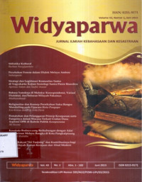 Image of Widyaparwa:Jurnal Ilmiah Kebahasaan dan Kesastraan